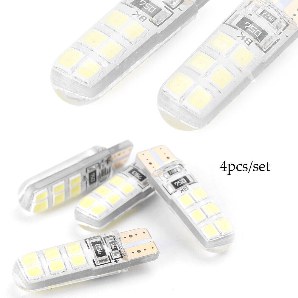 4pcs T10 12SMD LED Lamps Canbus Car Tail light Backup Lights Bulbs Set 2835 W5W