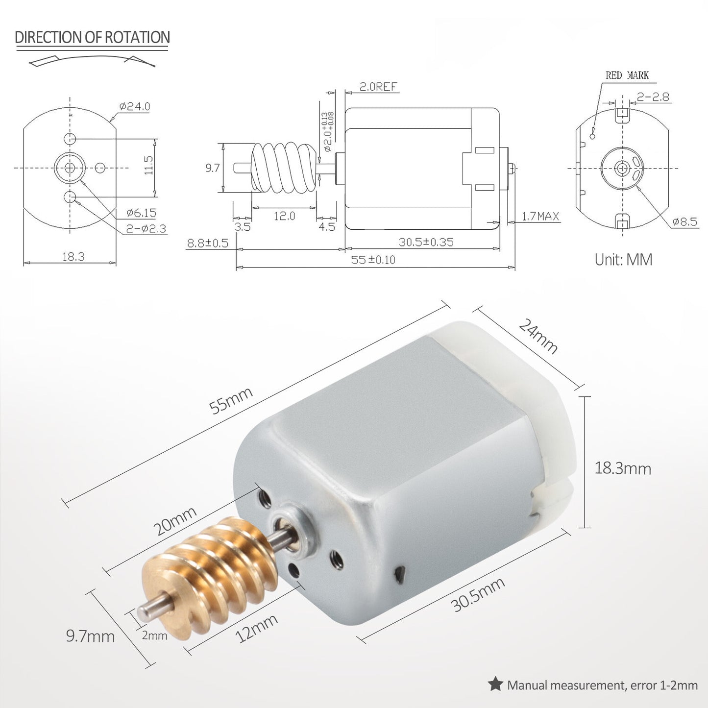2PCS Auto Door Lock Motor Actuator Power Latch DIY Repair Engine for VOLVO XC70