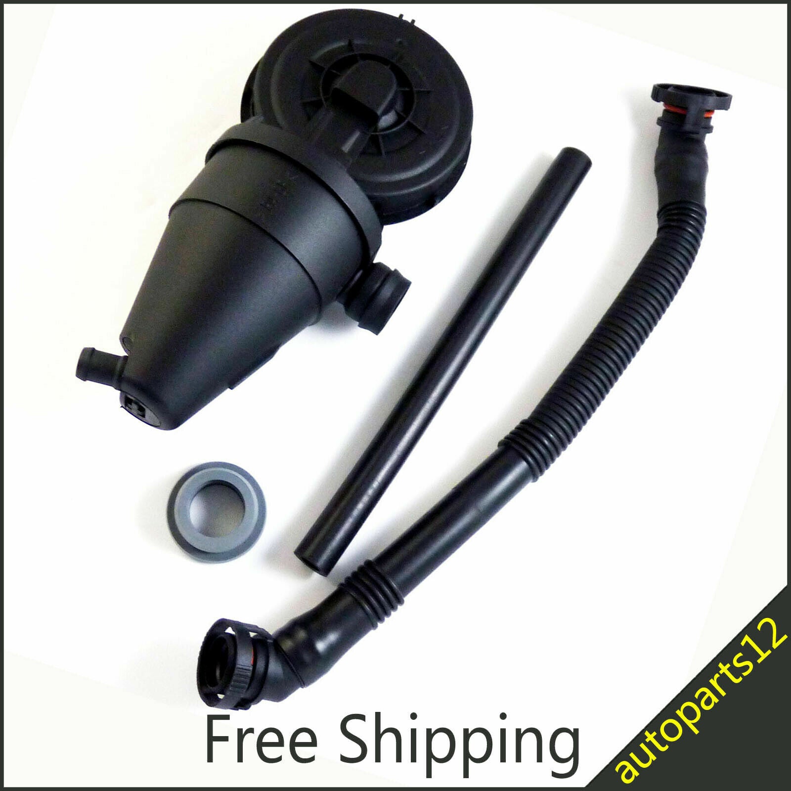 Crankcase oil separator PCV ventilation valve kit with breather hose suitable for BMW E36, E39, and Z3 - new