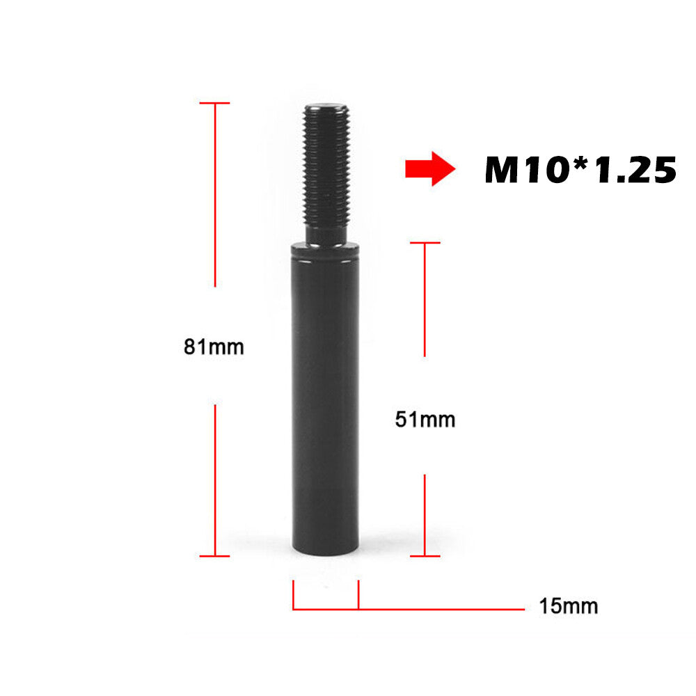 2 Aluminum M10x1.25 Shift Knob Extender Extension Lever Gear Manual Shifter Rod