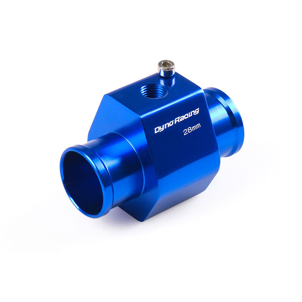28mm Blue Water Temp Temperature Joint Pipe Sensor Gauge Radiator Hose Adapter