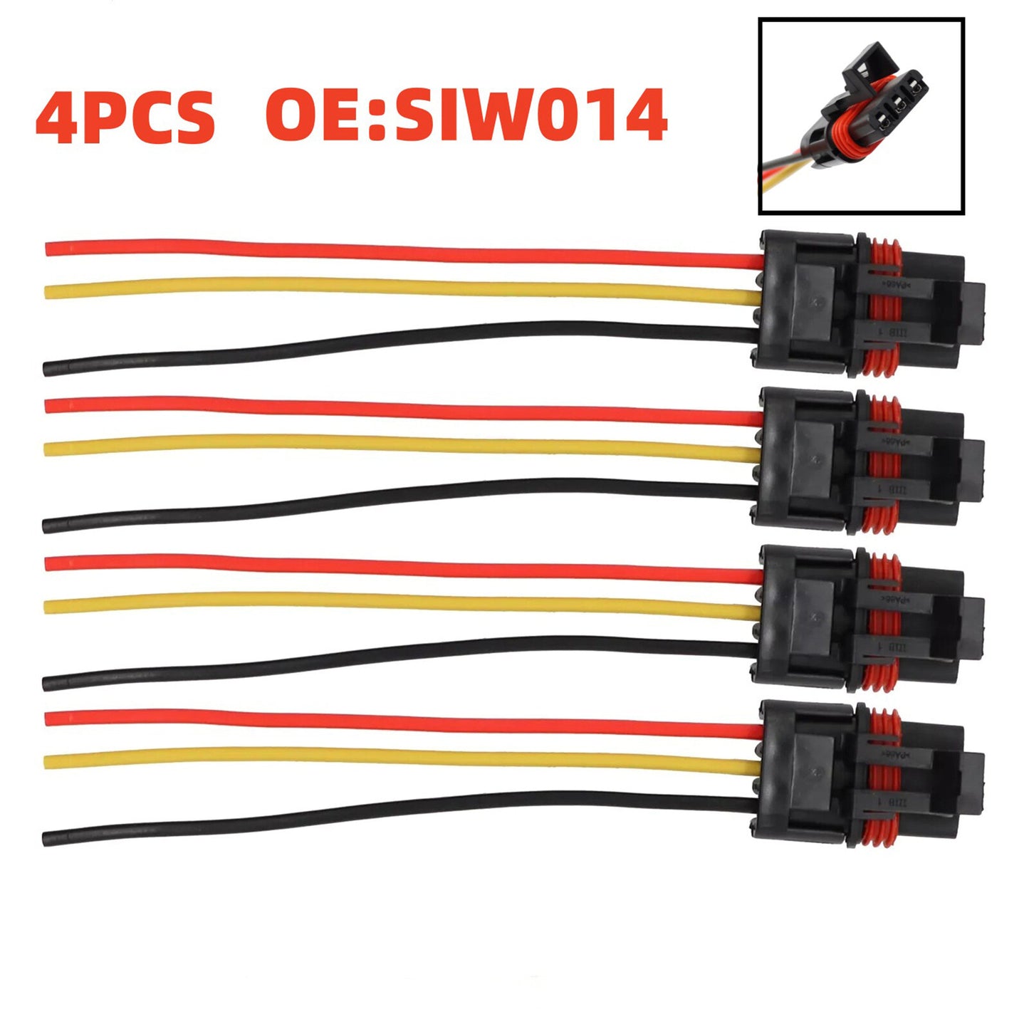4Pcs for Polaris RZR PRO XP/XP 4 Pulse Power Bus Bar Plug Pigtail Connector