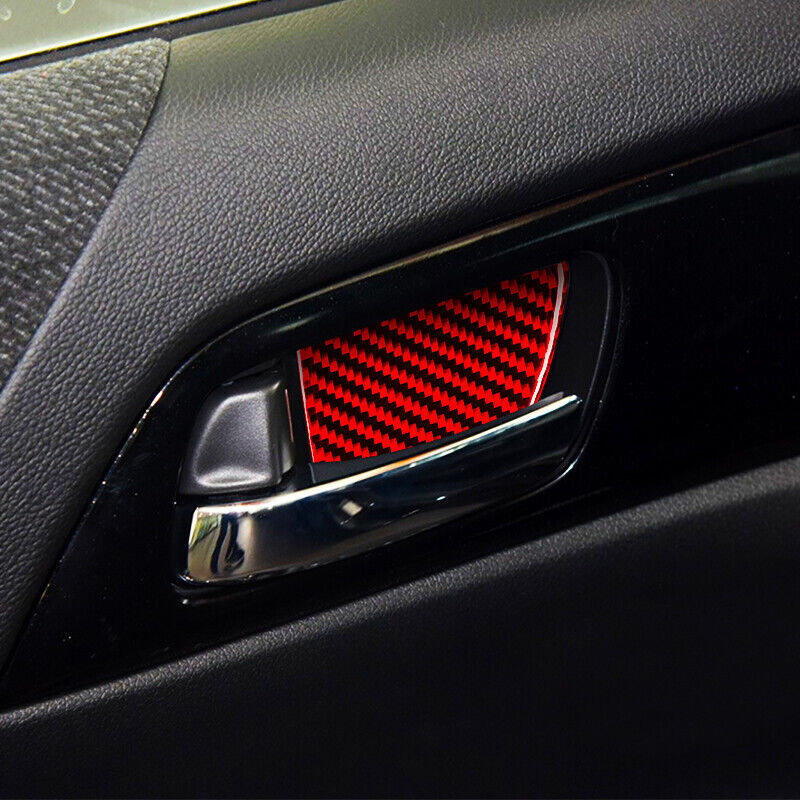 Real Carbon Fiber Car Interior Door Handle Cover Trim for Honda Accord 2014-2017