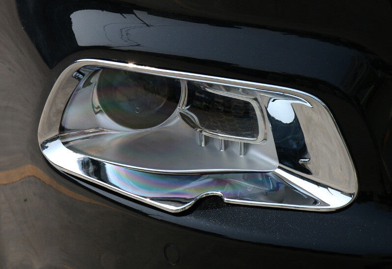 ABS Chrome Front Headlight Lamp Cover Trim For Auto for Jeep Cherokee 2014-2018