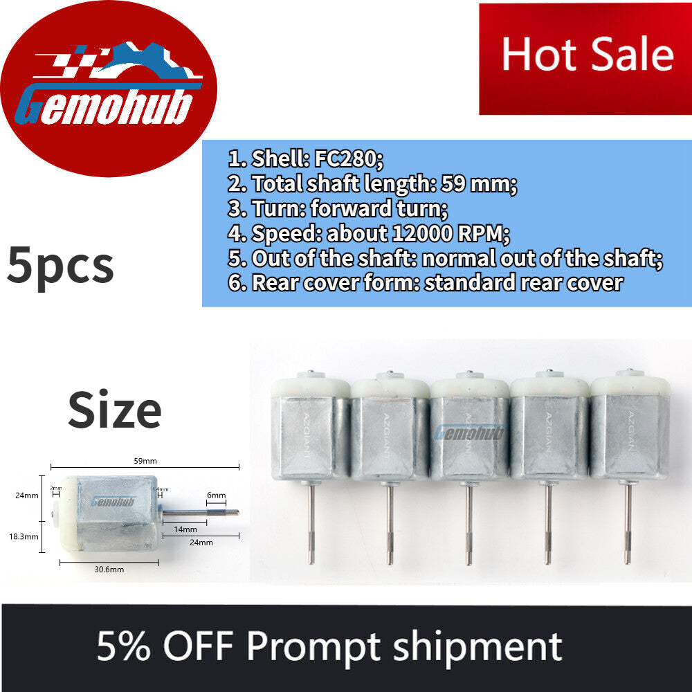 5PCS 12V China manufacturer Micro size motor for Car Door Lock Actuator Motor
