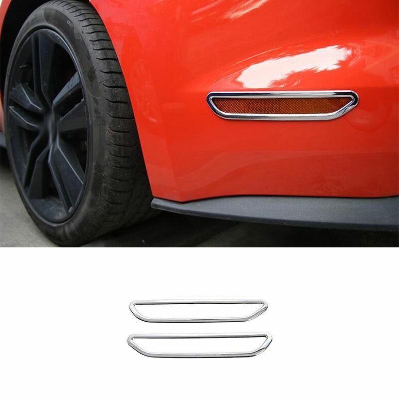 Fit for Ford for Mustang 2015-2022 Chrome Car Exterior Rear Brake Light Strip Trim