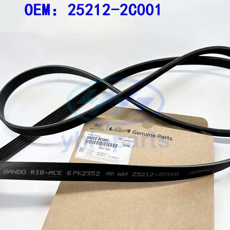 252122C001 Serpentine Drive Ribbed BeltV for Hyundai for Genesis Coupe 2010-2012