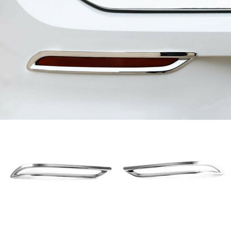 for VW for GOLF 8 MK8 2020 2021 Chrome 2X Rear Fog Light Lamp Cover Trim Accessaries