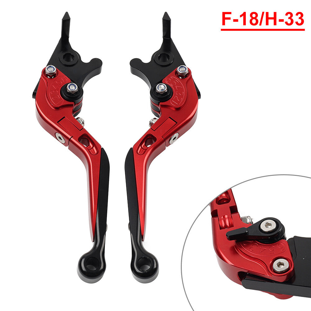 Folding Extendable Brake Clutch Levers for Honda CB1100/GIO special/EX/RS Red