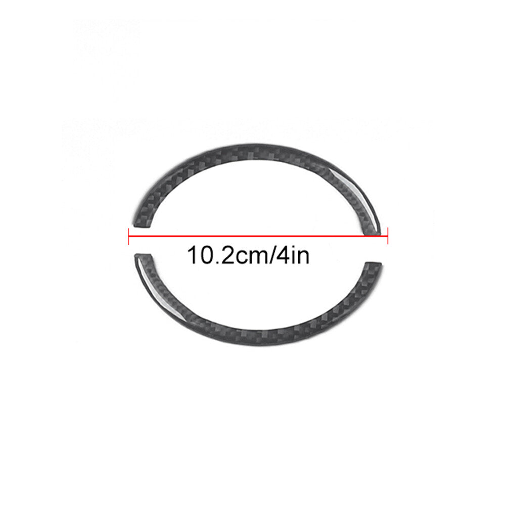 Carbon Fiber Steering Wheel Decorative Cover Trim for Chrysler 300 2005-2007