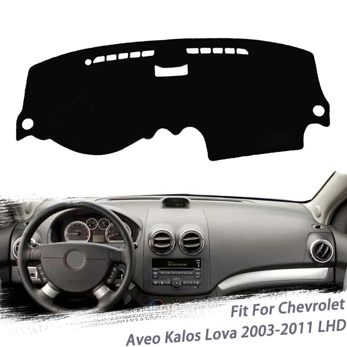1X Dashboard Dash Mat Non-slip Dashmat Pad for Chevrolet Aveo Kalos Lova 2003-11