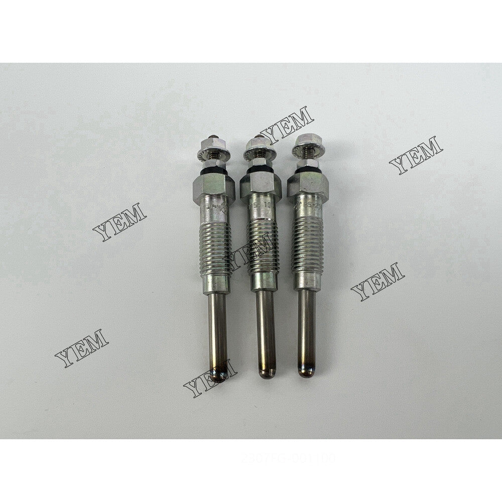 3PCS L3E Glow Plug 11V MM432-14801 for Mitsubishi Engine Rebuild Kit Aftermarket