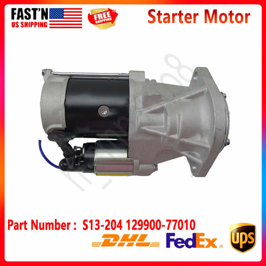 12V 2.8KW Starter Motor 129900-77010 for Yanmar SE50 4TNV98 4TNV98T S13-204