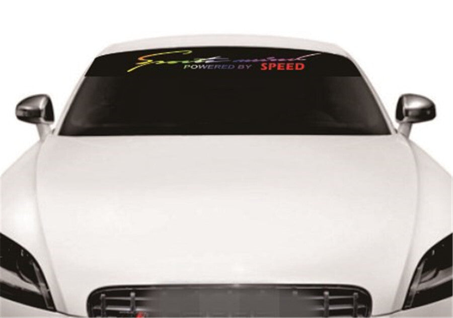 51in Car Front Windshield Sunshade Decal Window Racing Speed Sticker Waterproof
