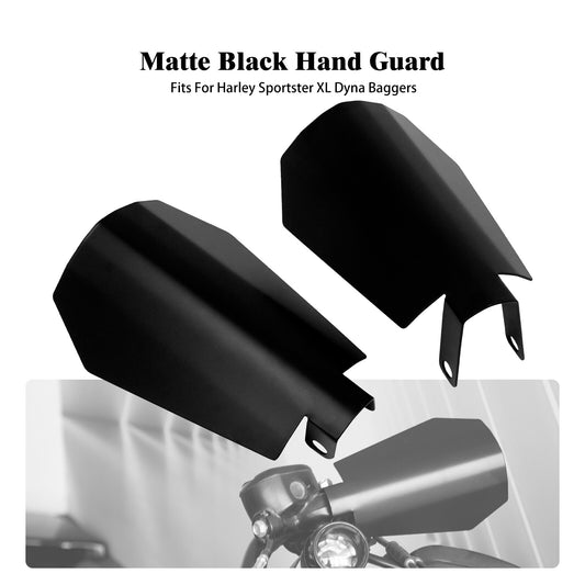 Matte Black Motor Handle Bar Hand Guards Protector Wind Deflector Shield Cover