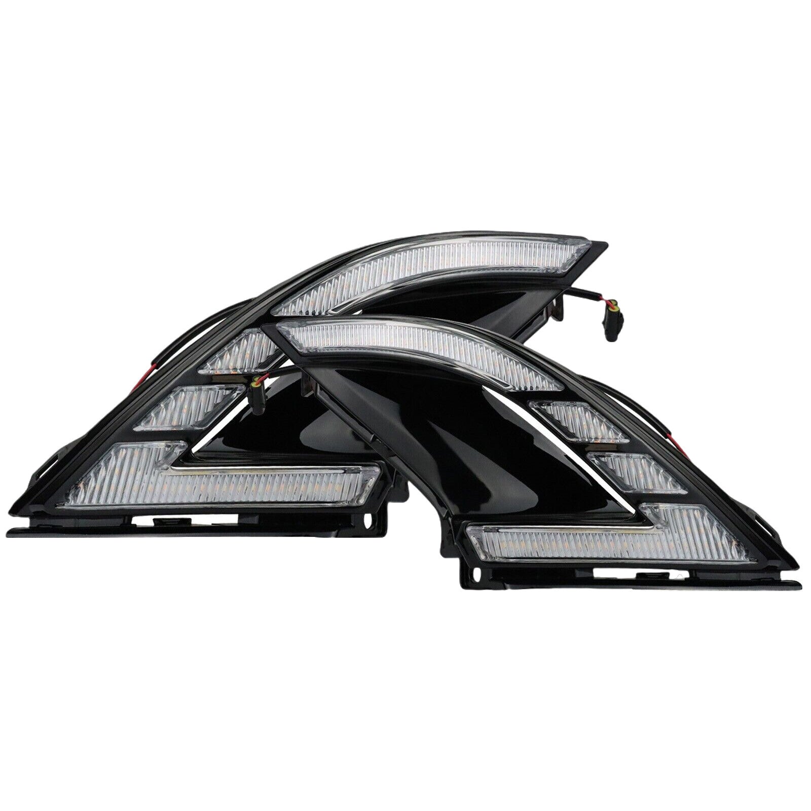1 pair of amber fog lights for the front bumper, suitable for 2023-24 for Honda Accord DRL turn signals.