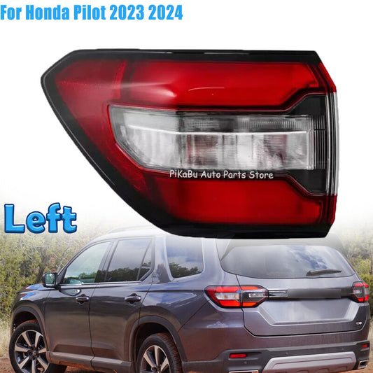 Left Outer LED Tail Light Rear Brake Lamp Stop Light for Honda Pilot 2023 2024