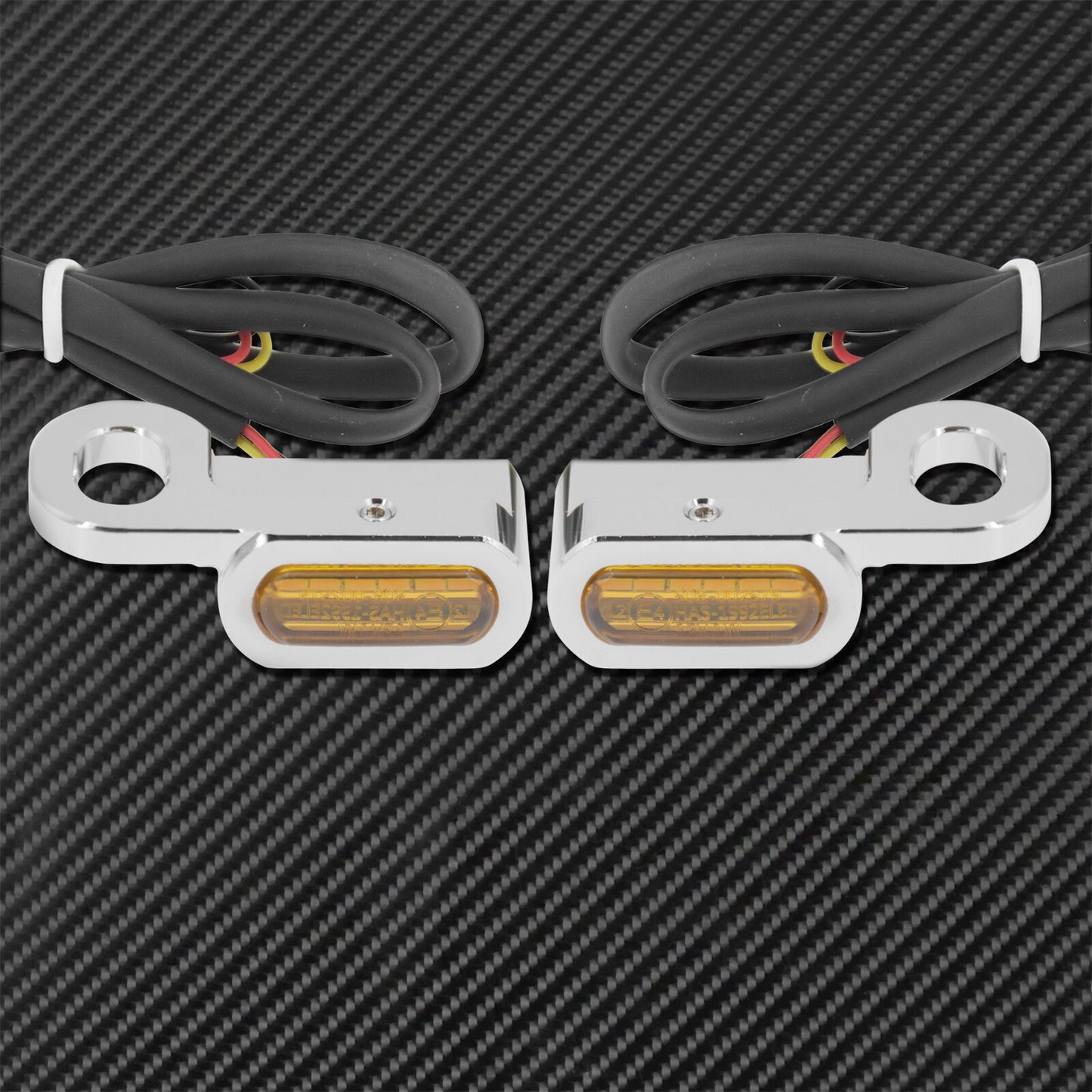 2X LED Turn Signal Indicator Amber Blinker Light Fit for Harley Touring Softail
