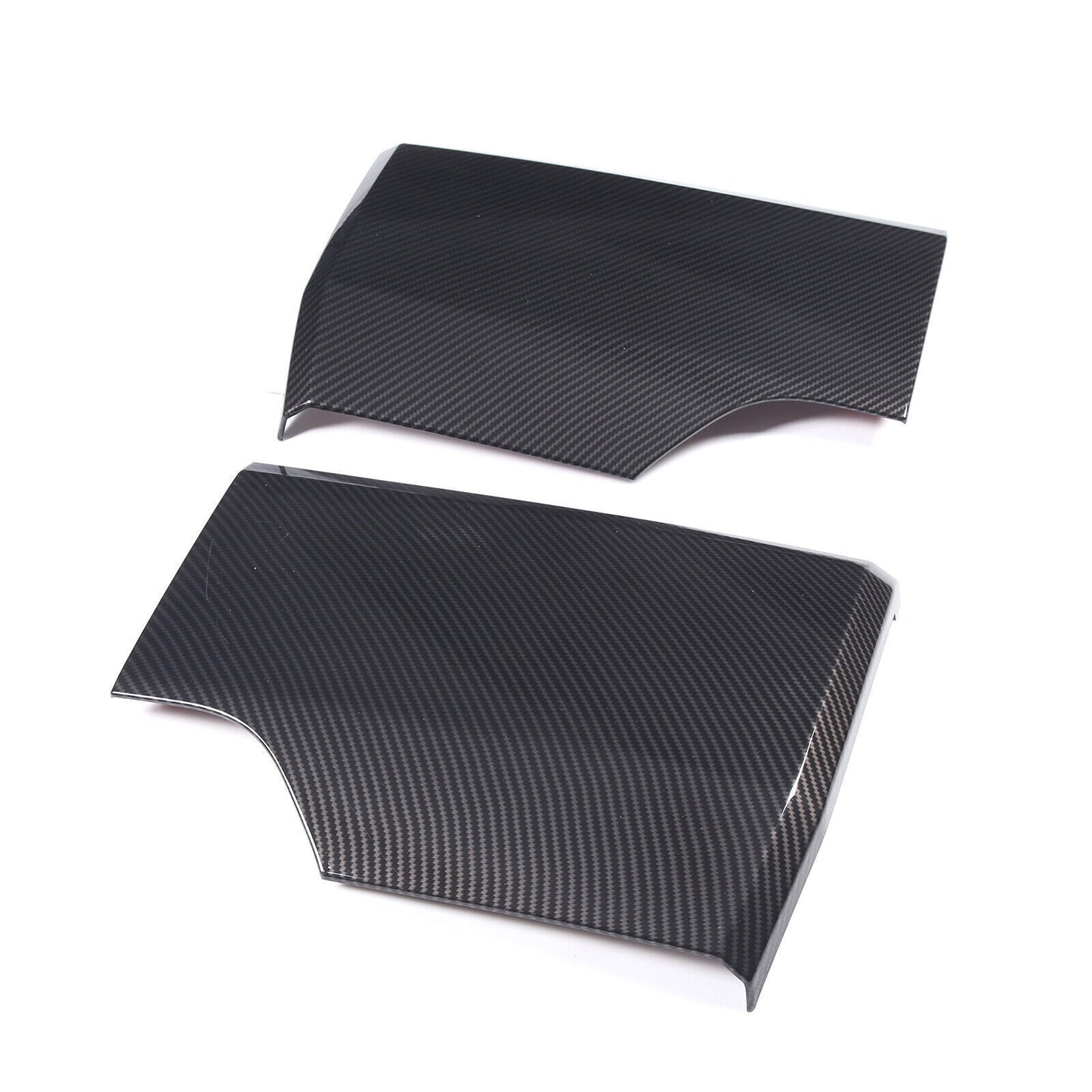 for Toyota Tundra 22-24 ABS Carbon Fiber Rear Bumper Side Trim Panel Cover 2PCS