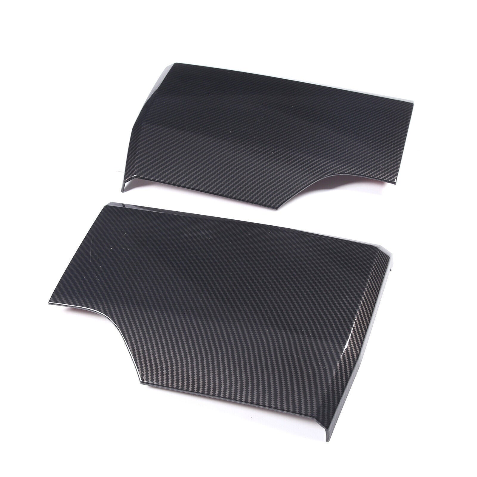 for Toyota Tundra 22-24 ABS Carbon Fiber Rear Bumper Side Trim Panel Cover 2PCS