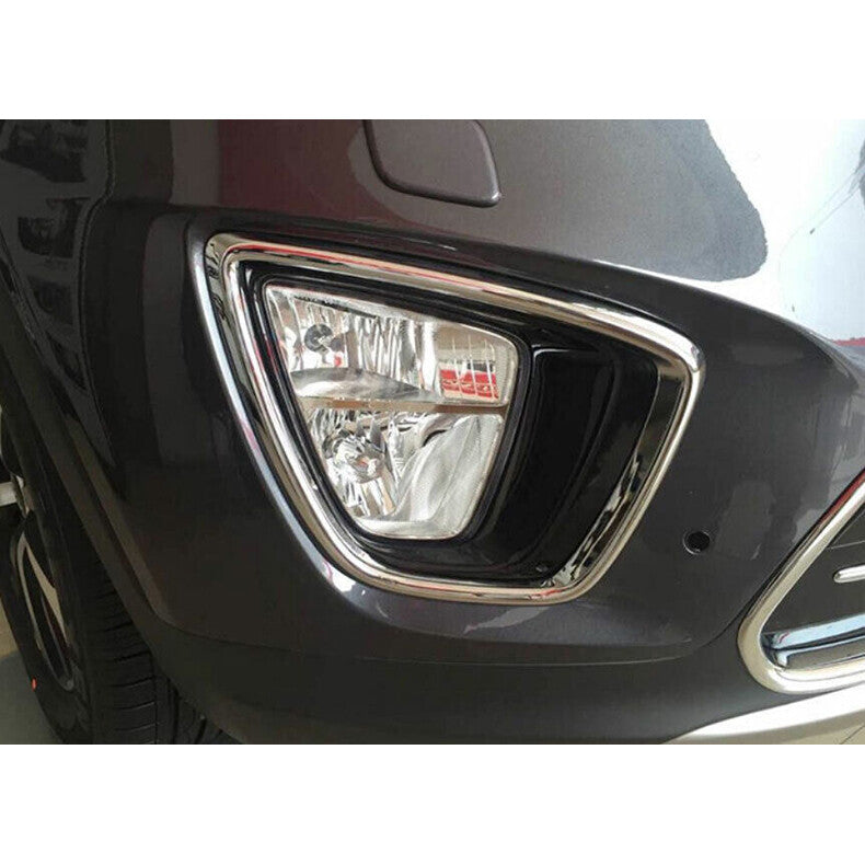 for Kia Sorento 2016-2018 Chrome Car Front bumper Fog Light Lamp Cover Trim 2pcs