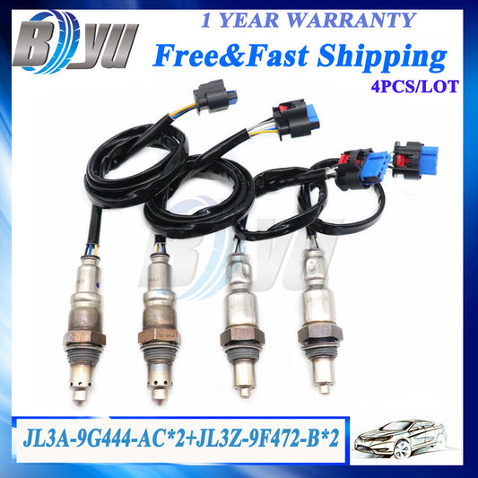 FrontRear O2 Oxygen Sensors 4pcs JL3A9G444AC JL3Z9F472B for Ford F-150 5.0L