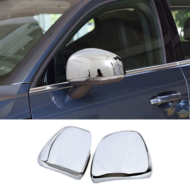 2X for Volvo XC40 2019-2022 Chrome Exterior Rear View Mirror Wing Cover Trim Cap