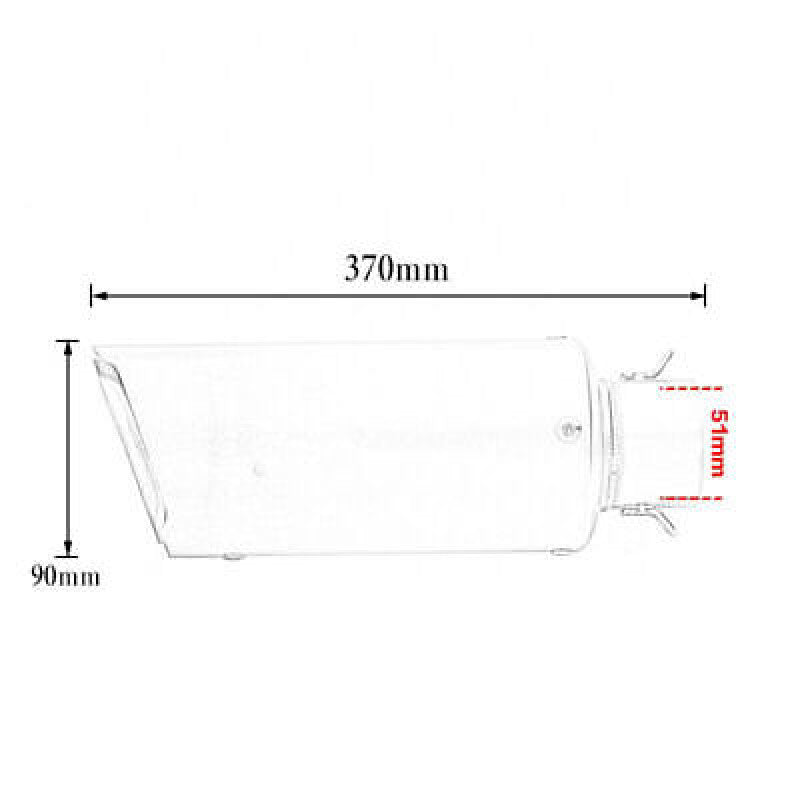 for Yamaha YZF R6 06-19 Exhaust 51mm Middle Link Pipe Adapter Connect Central
