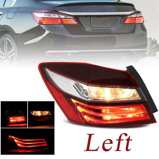 2016 for Honda Accord Sedan Taillights - 4-Door Outer Drive Left Side with Bulb