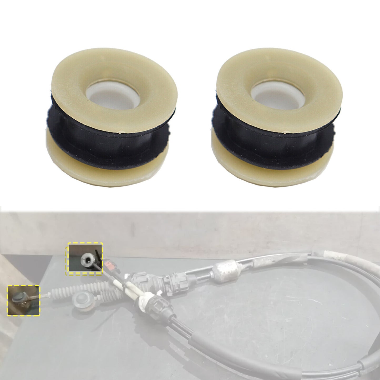2X for VAUXHALL VIVARO X82 1.6 Gear Shift Cable Linkage End Repair Bushing Kit