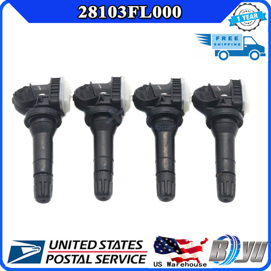 new 28103FL000 Kit (4) for Subaru Impreza Crosstrek TPMS Tire Pressure Sensors
