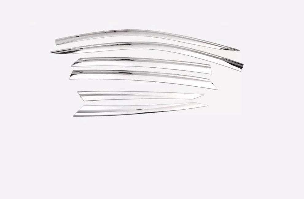 for Lexus GX460 2010-2020 Chrome Window Visor Vent Shade Rain Guard Deflector 6X