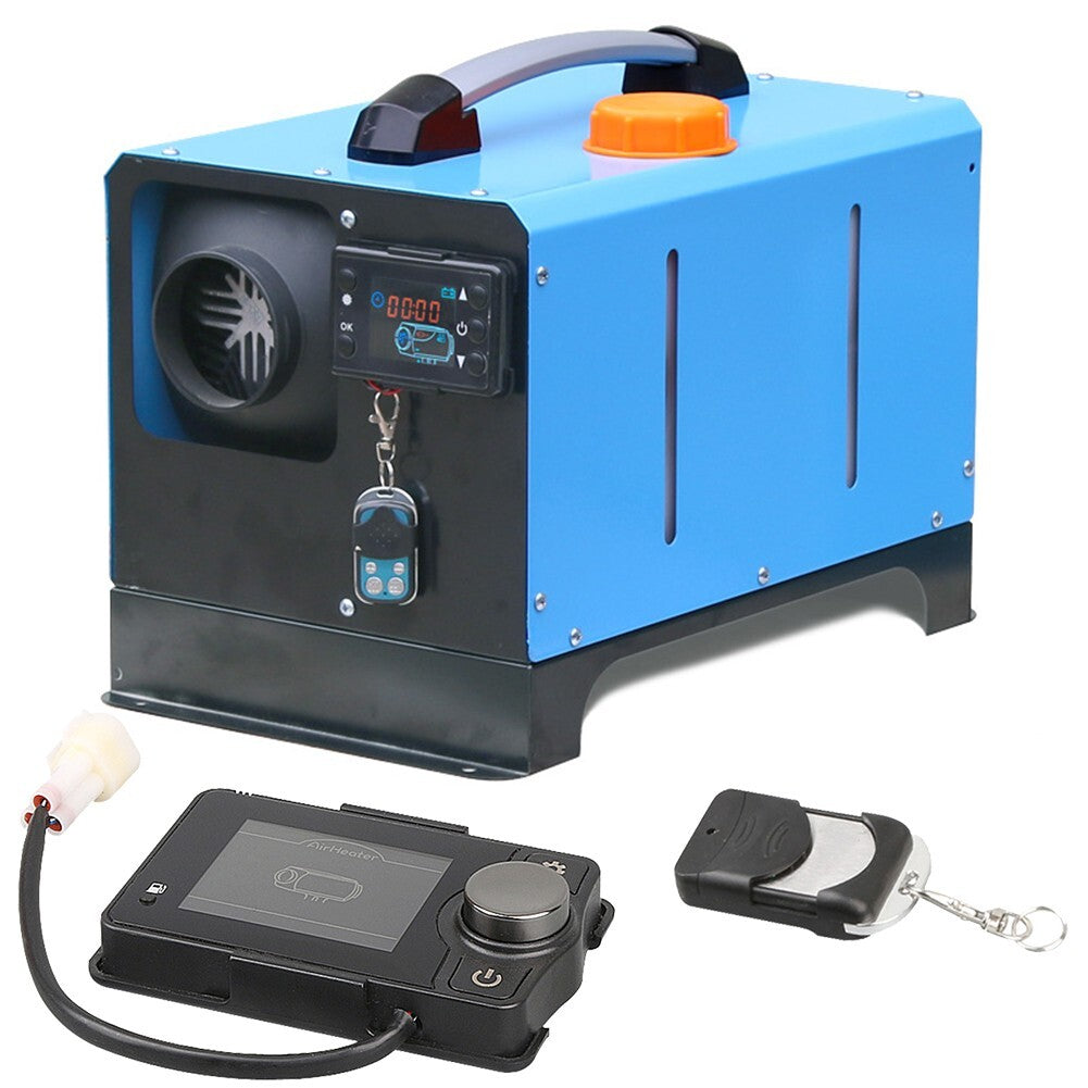 12V/24V Compatible-BT Control Diesel Parking Heater LCD Switch + Remote Control
