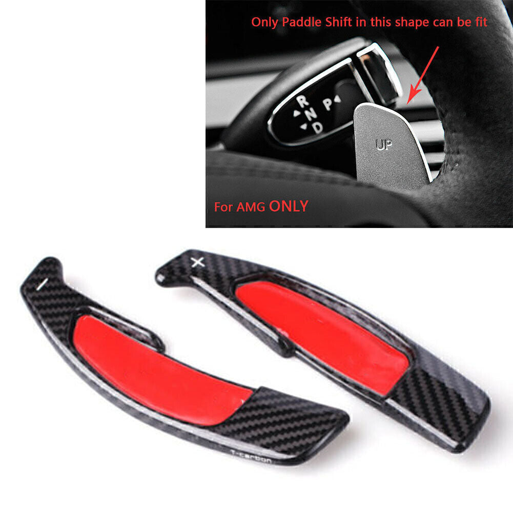 2pcs Steering Wheel Shift Paddle Extension for Benz A45 G63 GLA CLA
