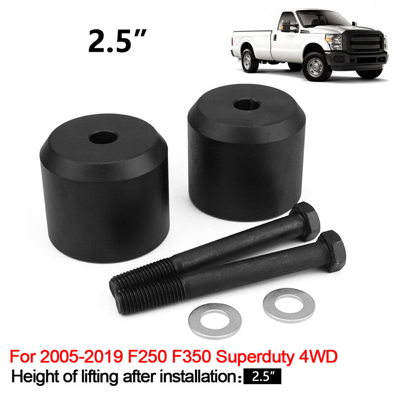 2.5-inch front leveling lift kit for 2005-2023 for Ford F250 F350 SUPER DUTY 4WD Black
