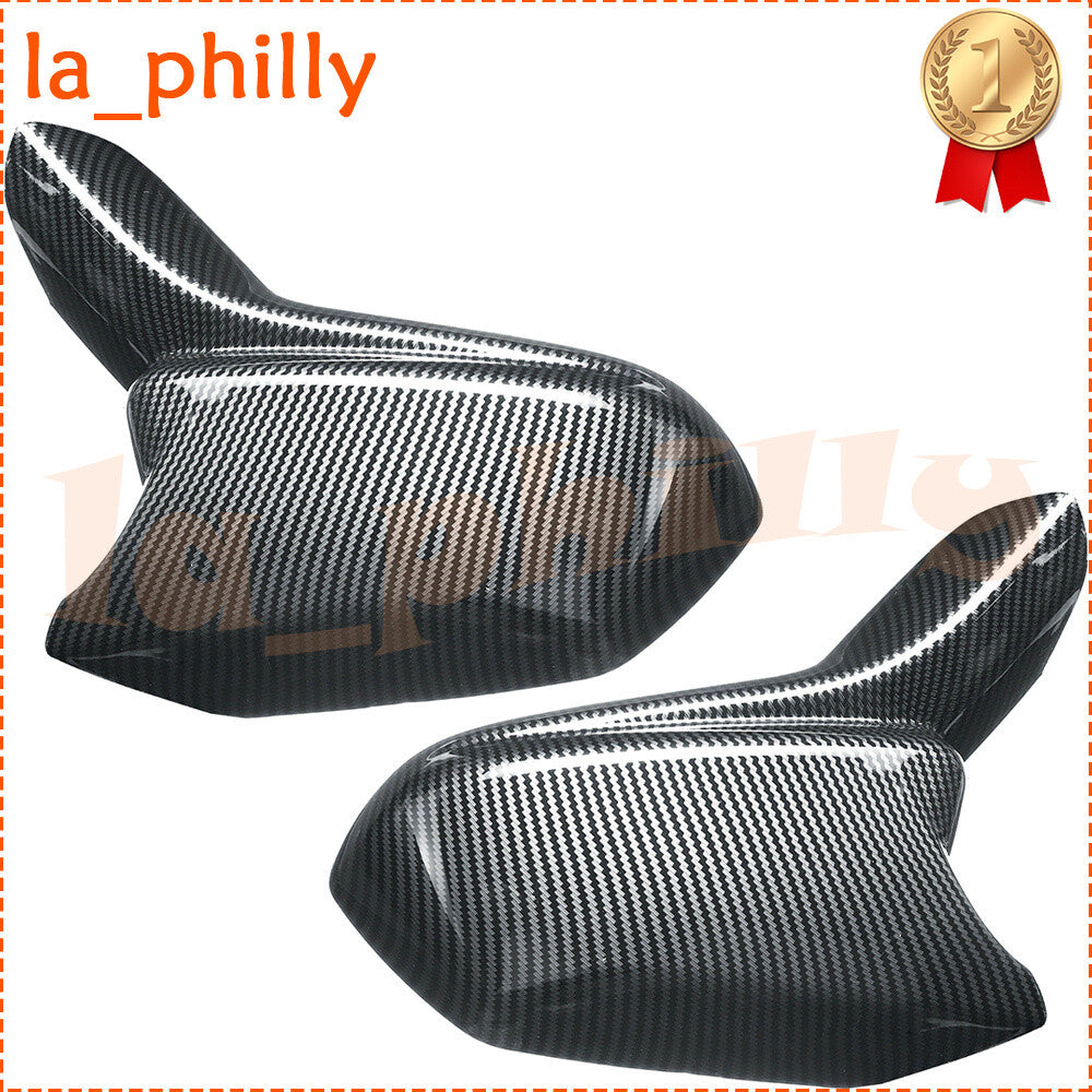 Carbon Fiber Mirror Cover Cap For 2016 2017 2018 2019 2020 21 2022 CHEVY CAMARO