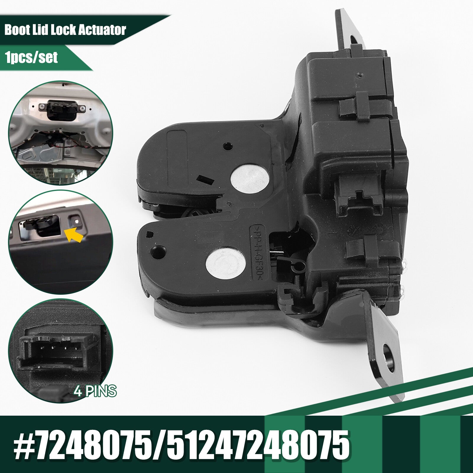 51247248075 7248075 Tailgate Boot Lid Trunk Lock Latch Actuator for BMW F20 F21
