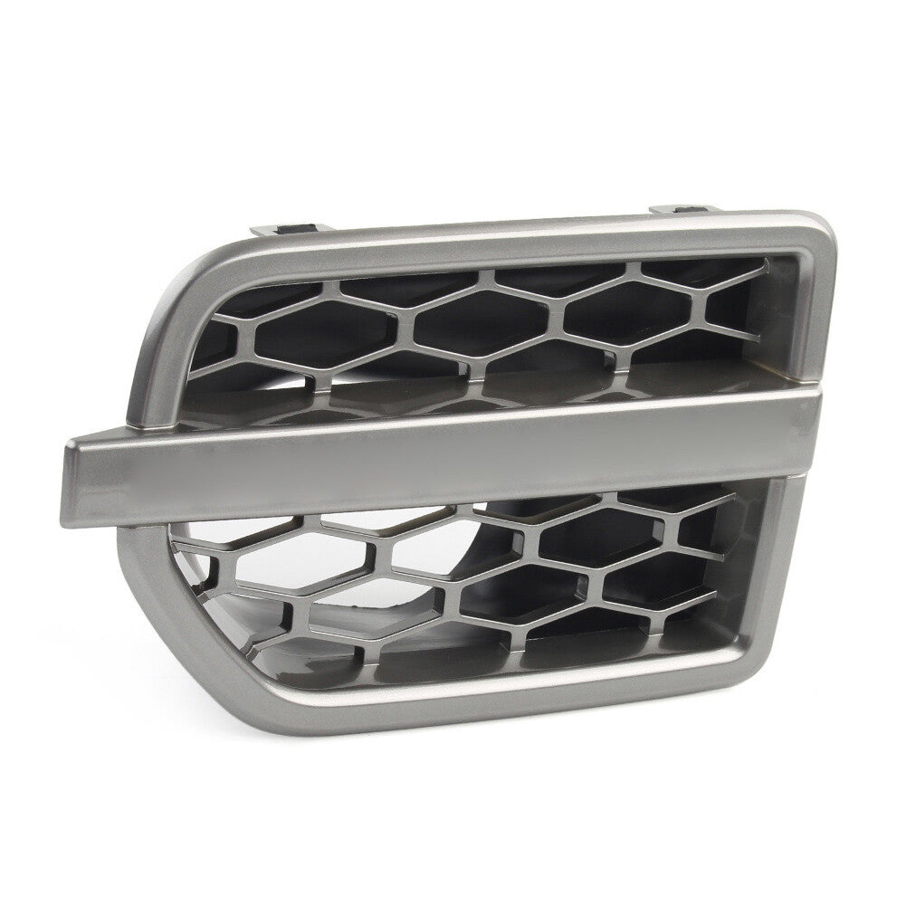 Gray Front Grille Air Intake Fender Vent Grill for Land Rover LR4 2010-2016 Left
