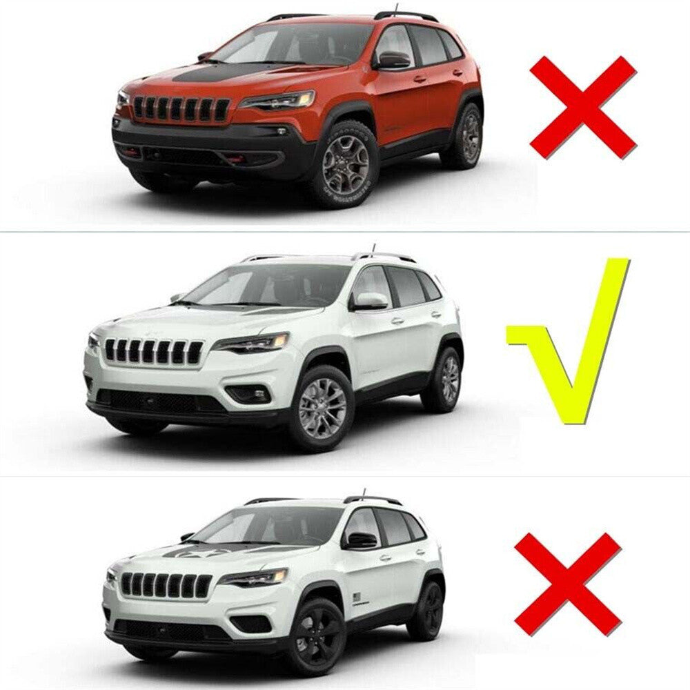 Chrome ABS Front Fog Light Lamp Cover Trim for Jeep Cherokee 2019-22 Accessories