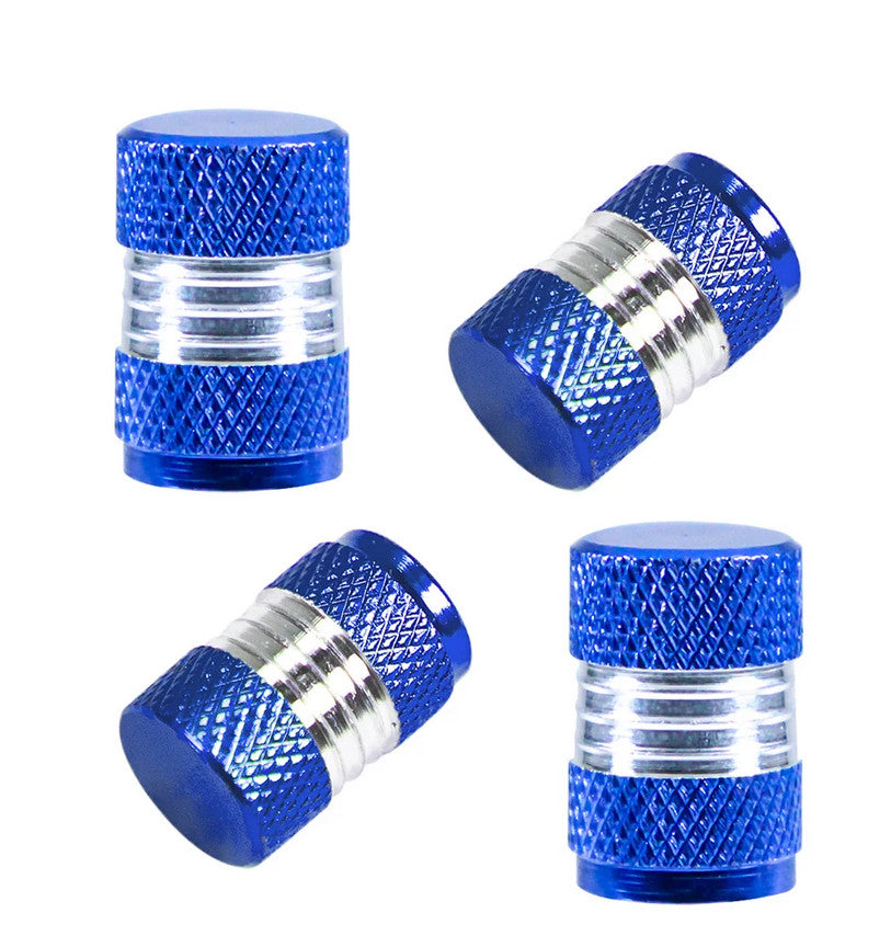 4-piece car tire valve cover rod air dust cover dustproof black spikes for Chevrolet