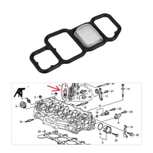 Front Spool Valve Filter Gasket Fit for Honda 2006-2014 for Civic for Honda for Accord 2014