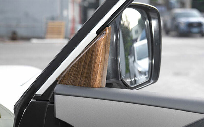 for Nissan Armada Patrol 2017-24 2P Wood Grain A Post Front Triangle Cover Trim