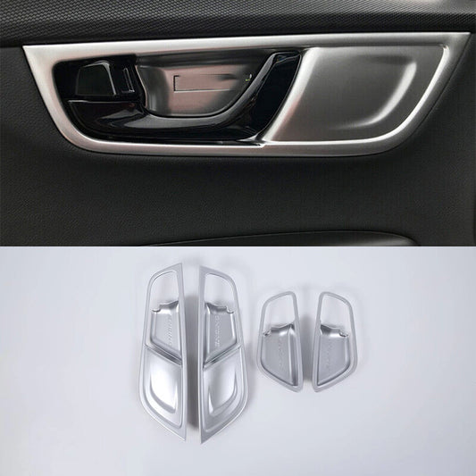 for Hyundai Kona 2018-2022 silver Interior Door Handle frame molding Cover Trim