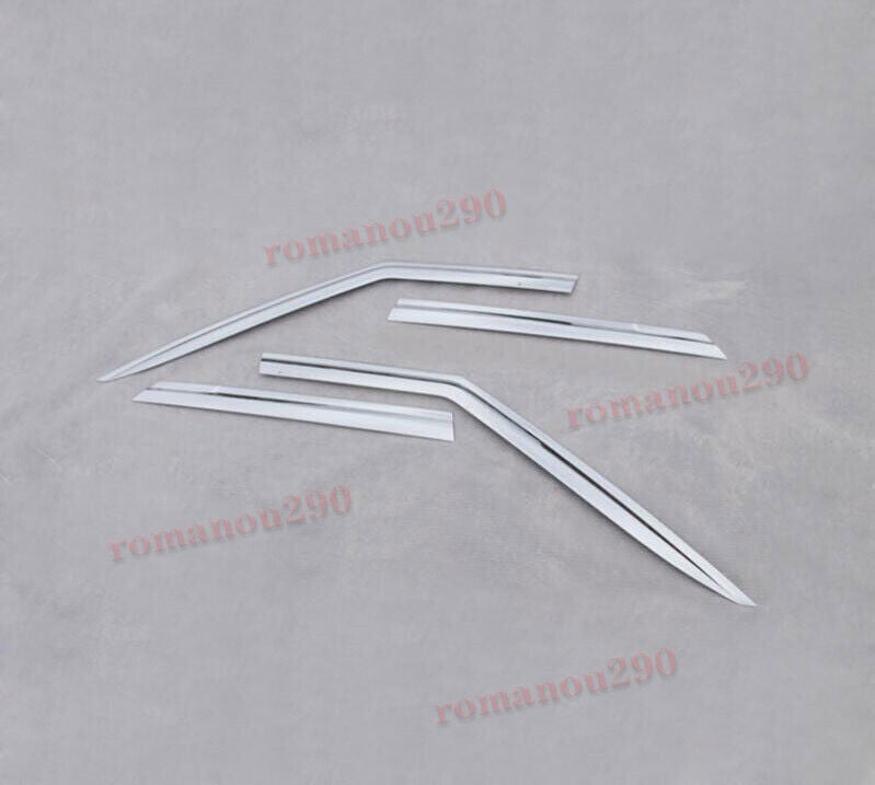 For LR Discovery 2010-2016 Chrome Window Wind Visors Rain Guard Vent Deflectors