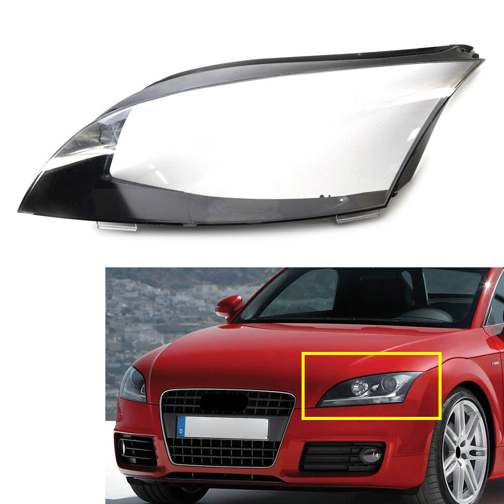 Car Headlight Lens Lampshade Indicator Lamp Cover for Audi TT Roadster 08-14