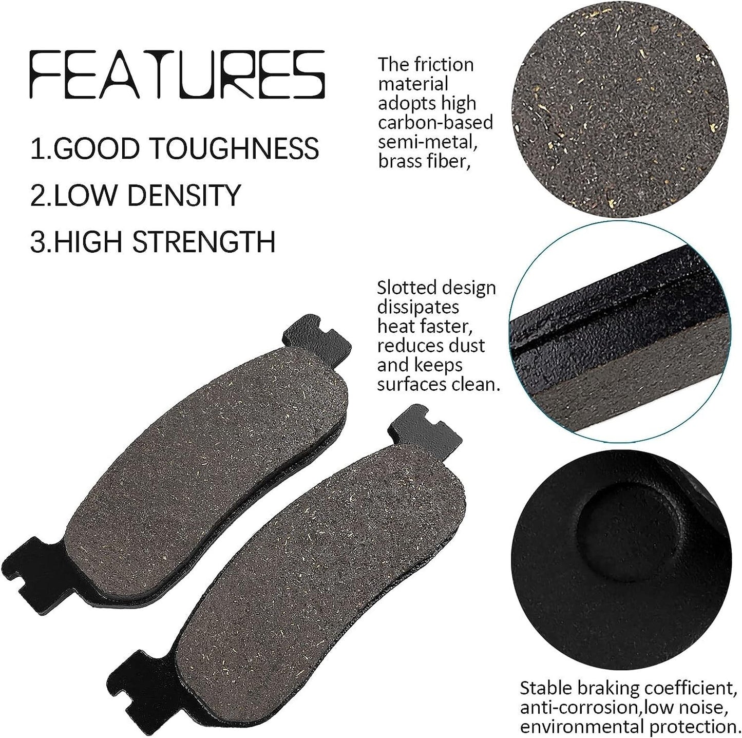 Front Brake Pads for Yamaha TW125 TW 125 1999 2000 2001 2002 2003 2004 TW200