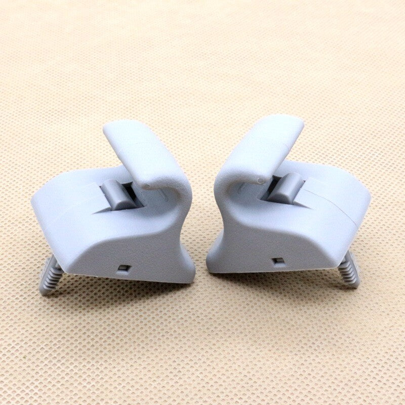 2-Pack for Hyundai i30 2008-11 Internal Grey Sun Visor Clip Fixing Hook 5235 4D300TX