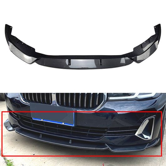 for BMW 5 Series G30 G31 520i 525i 530i Front Bumper Lip Spoiler Splitters Kit