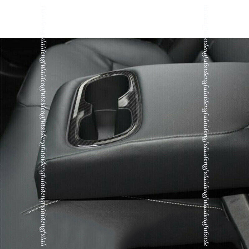for Toyota for Corolla 2019-2023 Carbon fiber style Rear Water Cup Panel Cover Trim