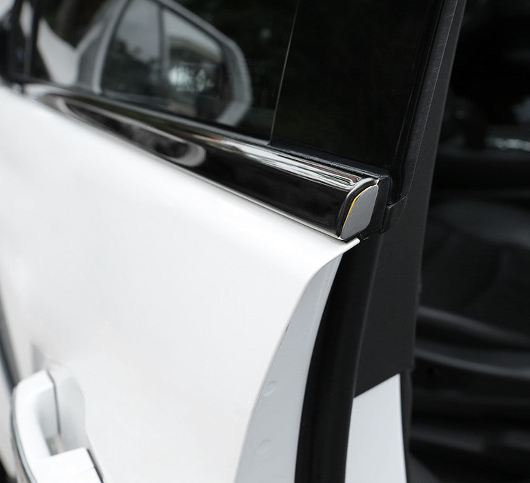 Black Steel for Cadillac XT5 2017-2022 Window Frame Strip Trim Cover Accessories